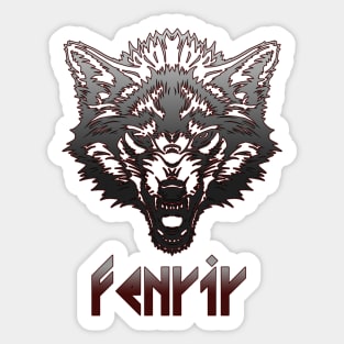 Fenrir Viking Wolf  Norse mythology Sticker